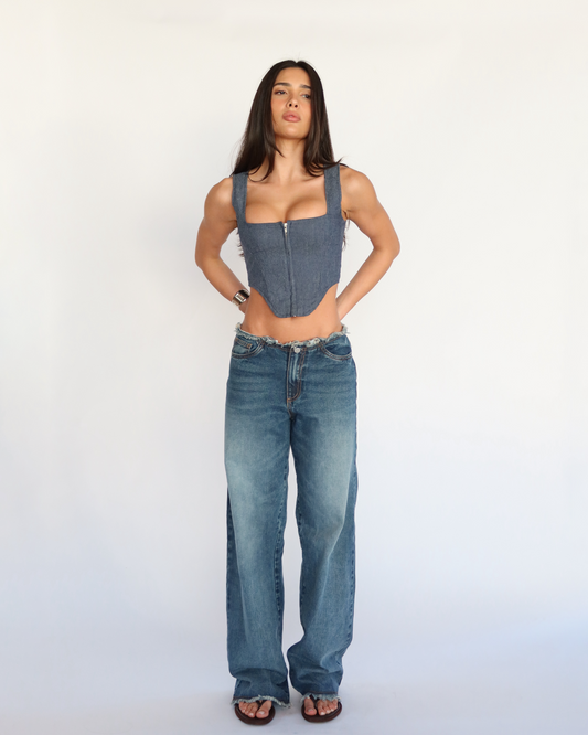"RIPPED" JEAN